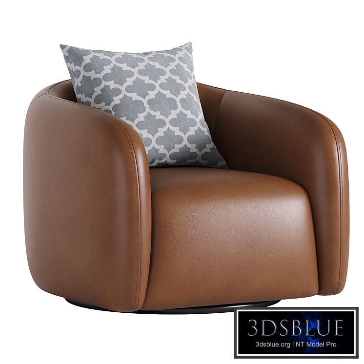 Fresno Leather Swivel Chair