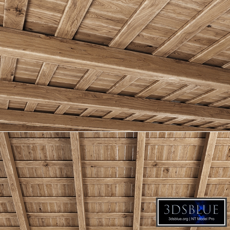 Wooden Ceiling V5 / Straight wooden ceiling