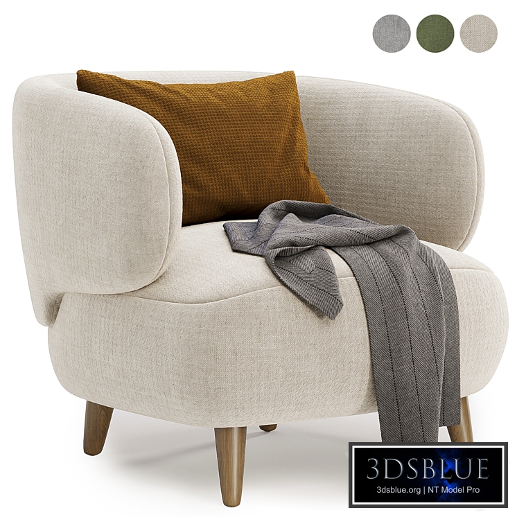 luisa fleece armchair