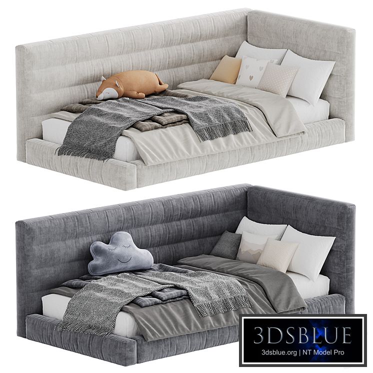 Hudson Upholstered Corner Bed 7