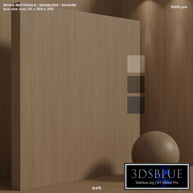 Material wood (seamless) ash - set 150