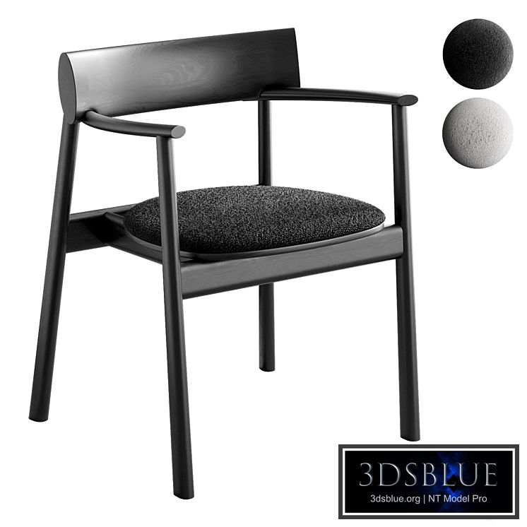 ELIPSA SOFT chair Black Oak by TAMO