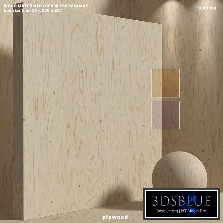 Material wood (seamless) plywood - set 152