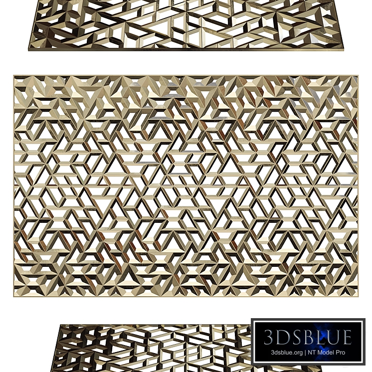 Decorative metal partition