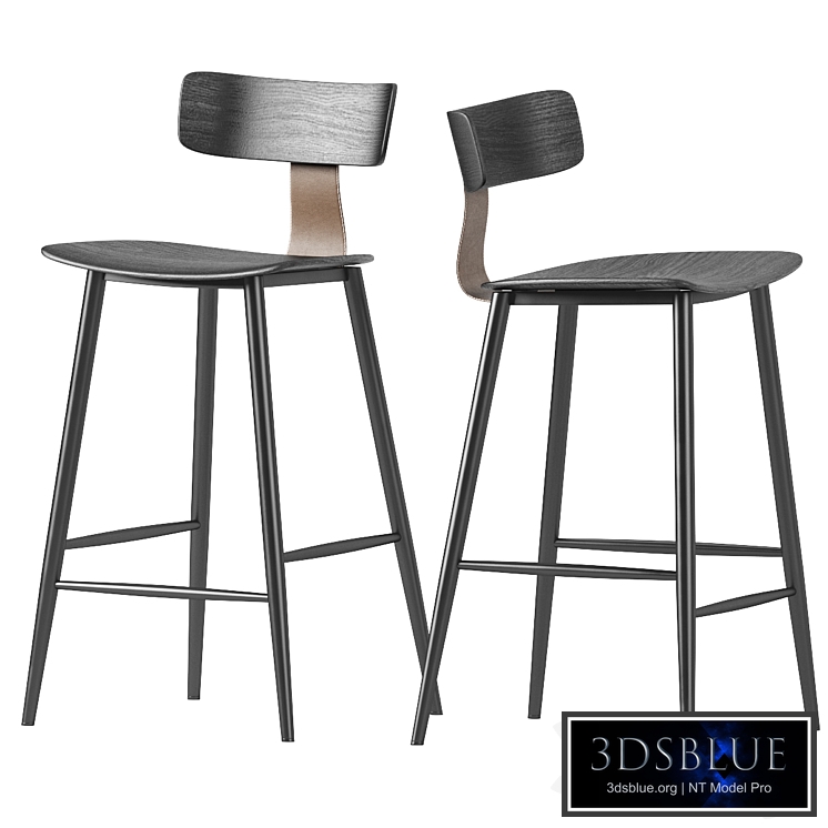 Semi bar chair ANT black