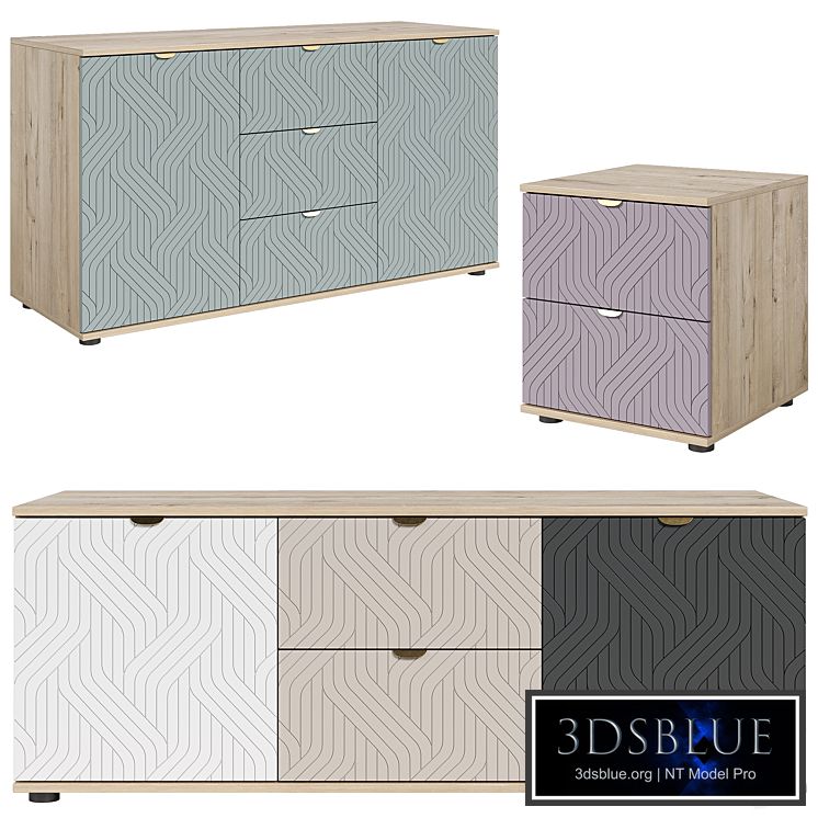 Bedside tables Mont Blanc Fancy from divan.ru