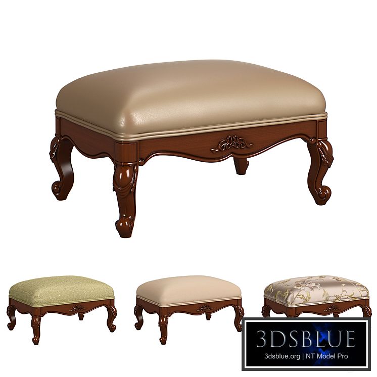 230-1 Carpenter Casual chair foot stool 683x483x305