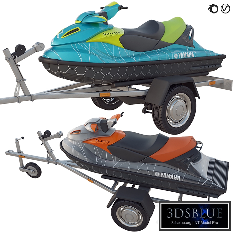 YAMAHA jet ski and trailer