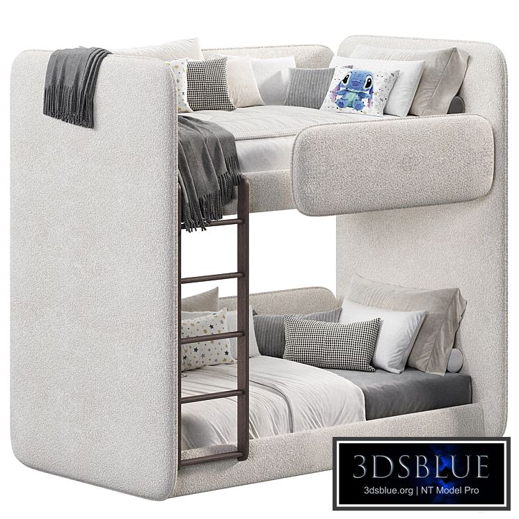 Double soft kids bed