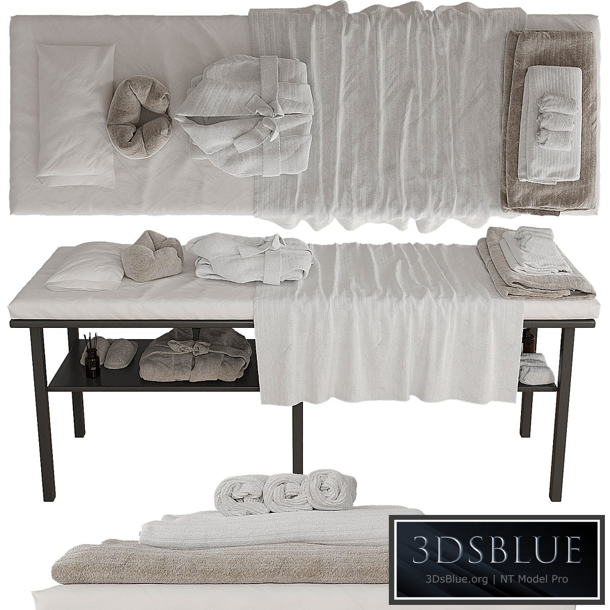 Massage table with decor 3