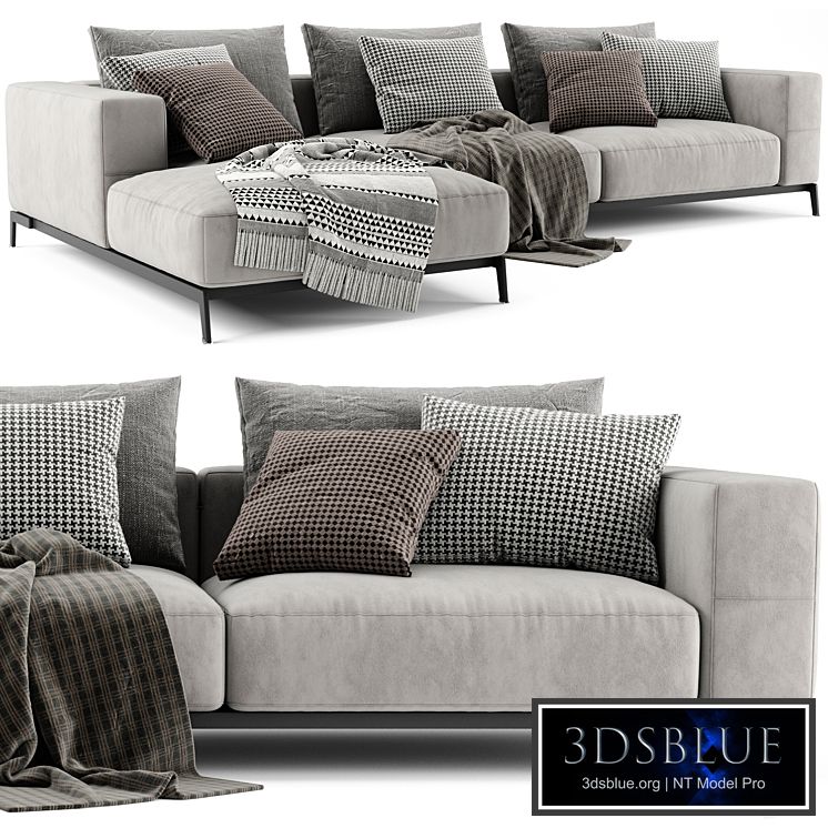 Flexform Ettore Chaise Longue Sofa 3