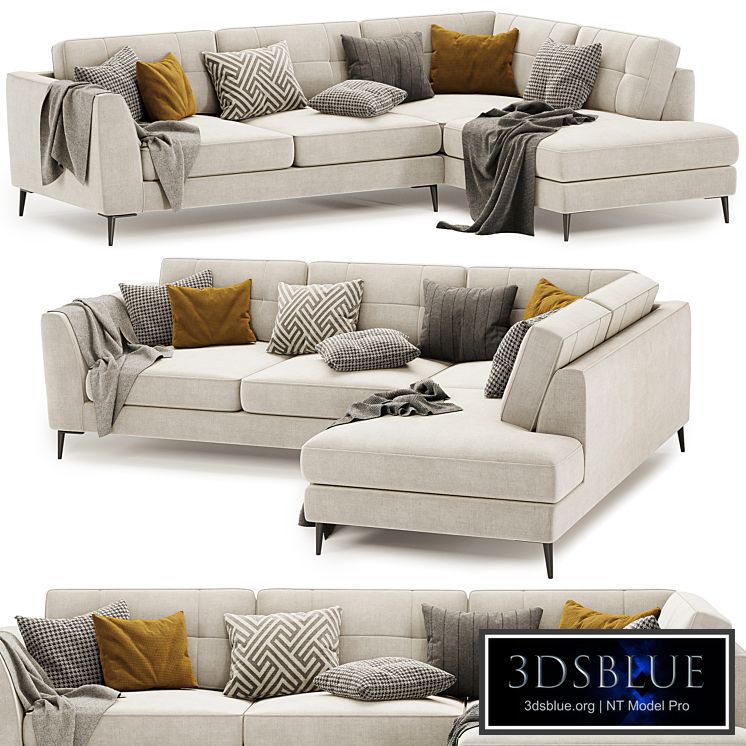 London Large Standard Back Corner Sofa