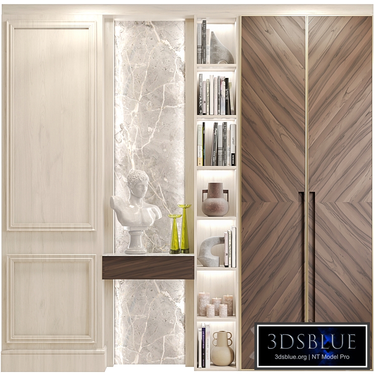 Wardrobe-hallway with decor