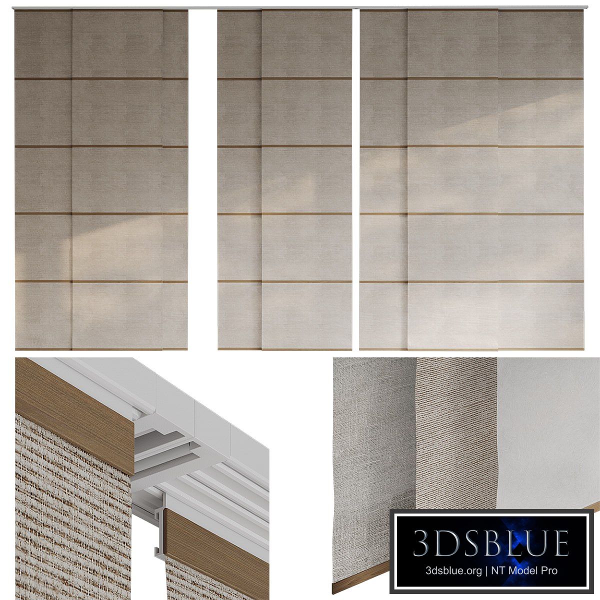 Panel curtains, Japanese curtains 2