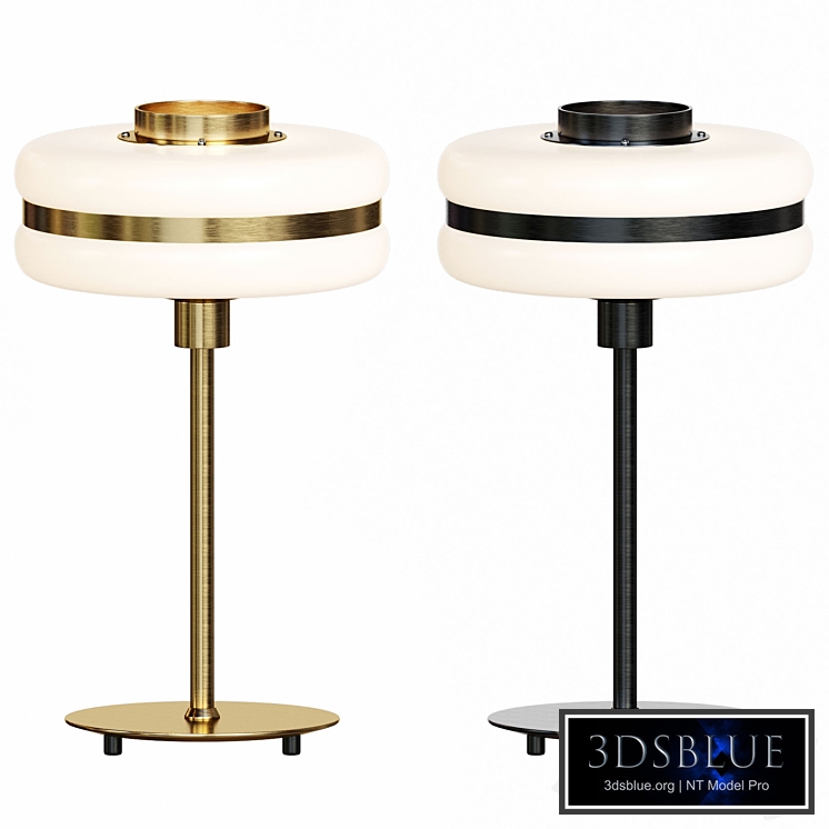 Table lamp with glass lampshade