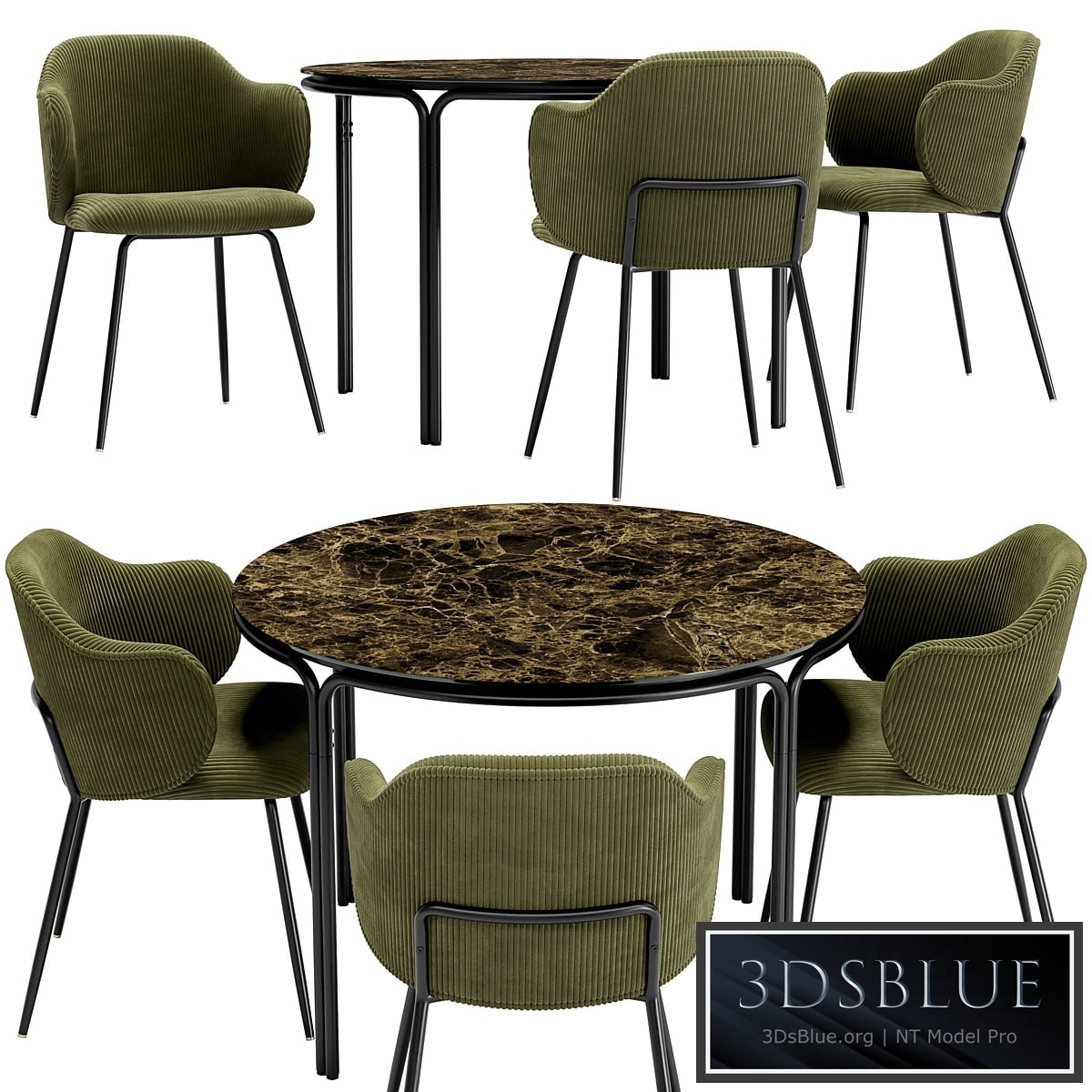 Suanna Dining Chair and Chici Table