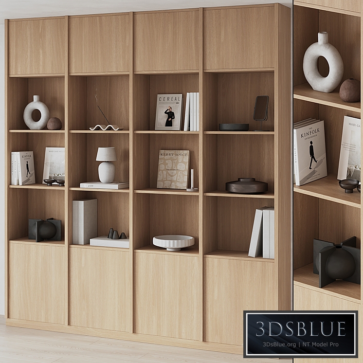 Big Bookcase with Modern Decor
