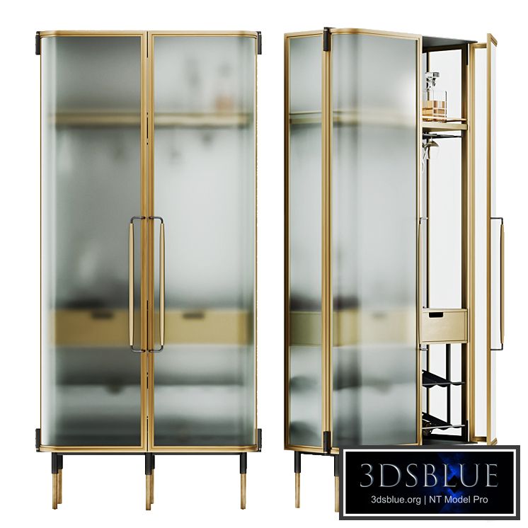 Wine cabinet/showcase. New Format, Plano