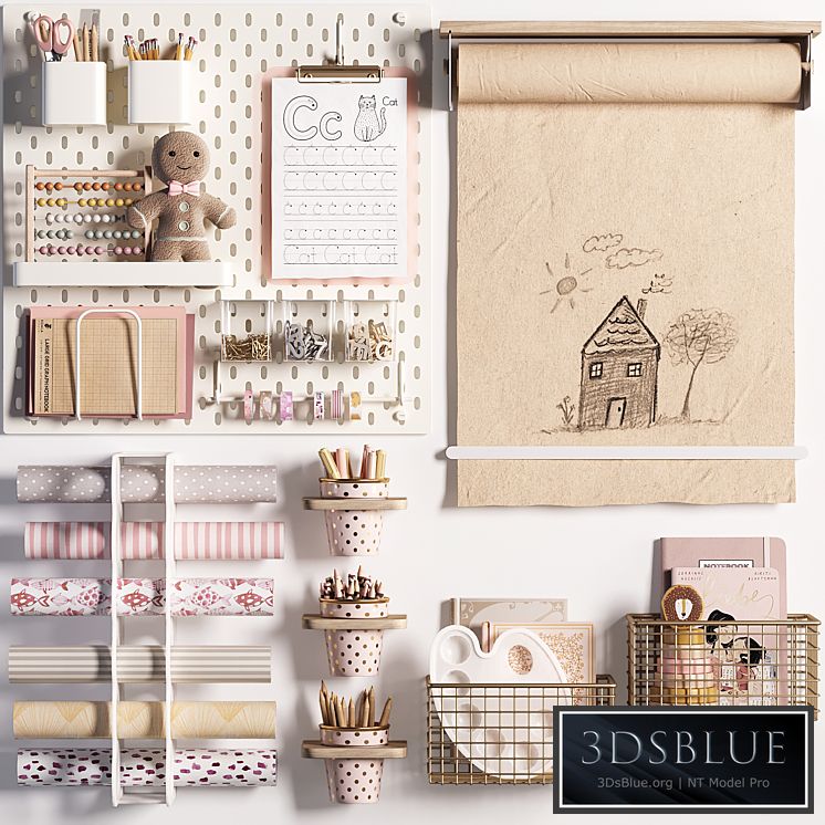 Ikea SKADIS Pegboard and Decoration for Teenagers and Kids 05