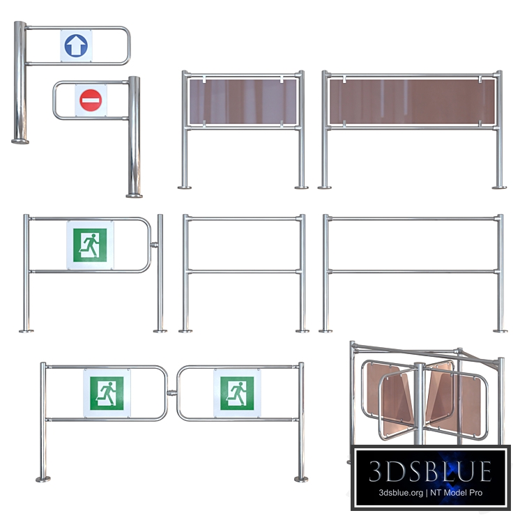 Entrance system, fences.