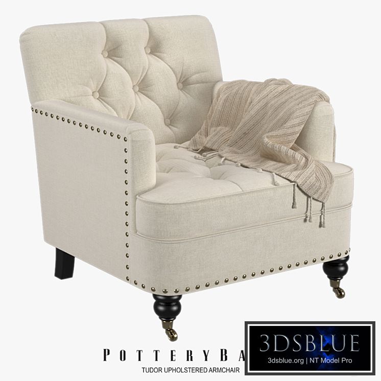 Pottery Barn - Tudor Upholstered Armchair