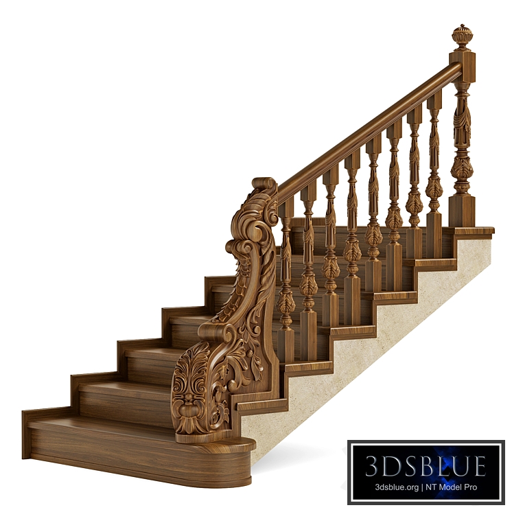 wooden stairs 002