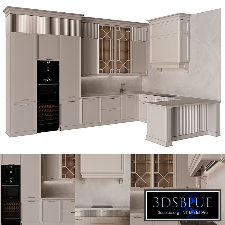 Neoclassical kitchen 34