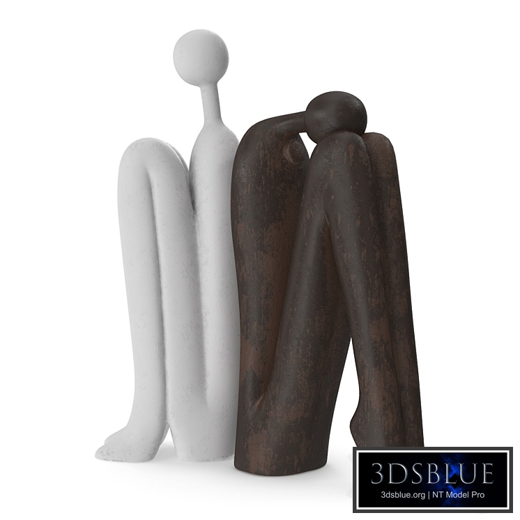 Sitting Stickman Figurine