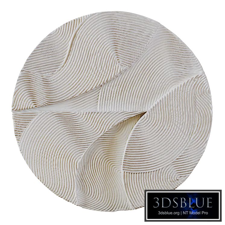 Wall decor WHITE SPHERE RELIEF by Krogh Andersen