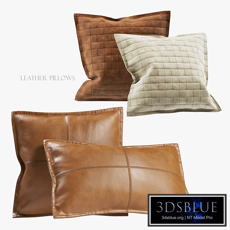 Leather pillows