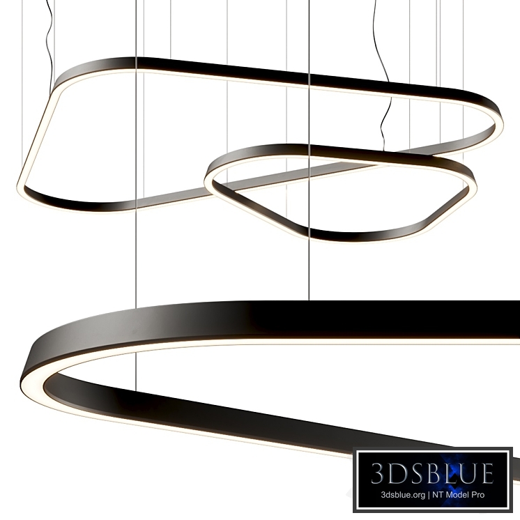 Leds C4 Geometric Triangle Pendant Lamps