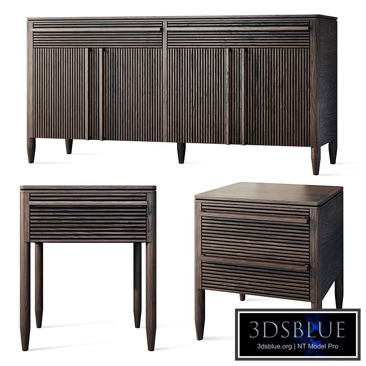 Chest of drawers and bedside table Lines Dantone Home