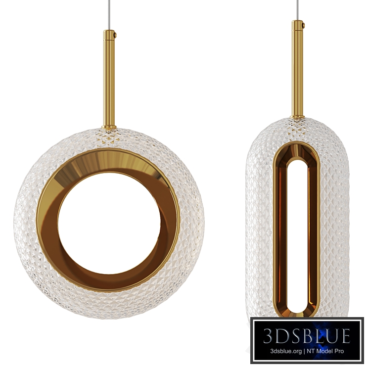 Litfad - Geometric Lightin Gold Pendant