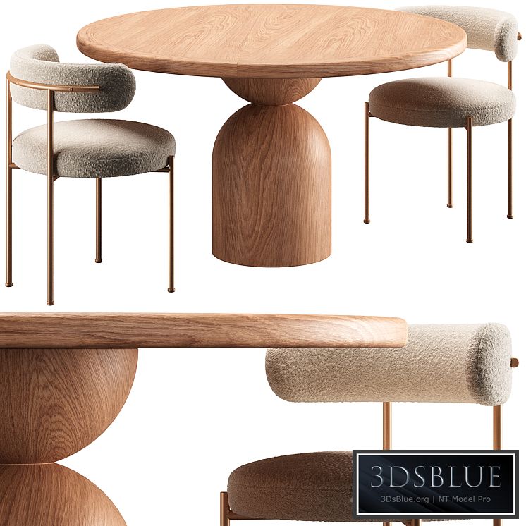 BELL TABLE and CB2 CHAIR