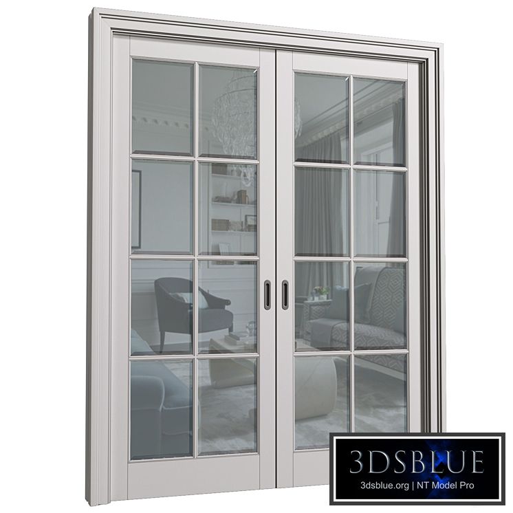 Interior sliding doors in classic style. French Art Deco Sliding Folding Modern Doors