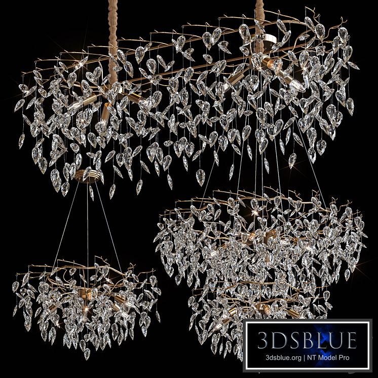 Modern crystal led chandeliers for living room