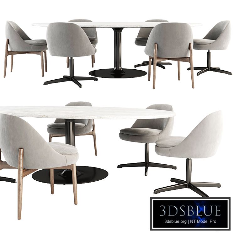 Olivier Dining Table and Sendai Chair