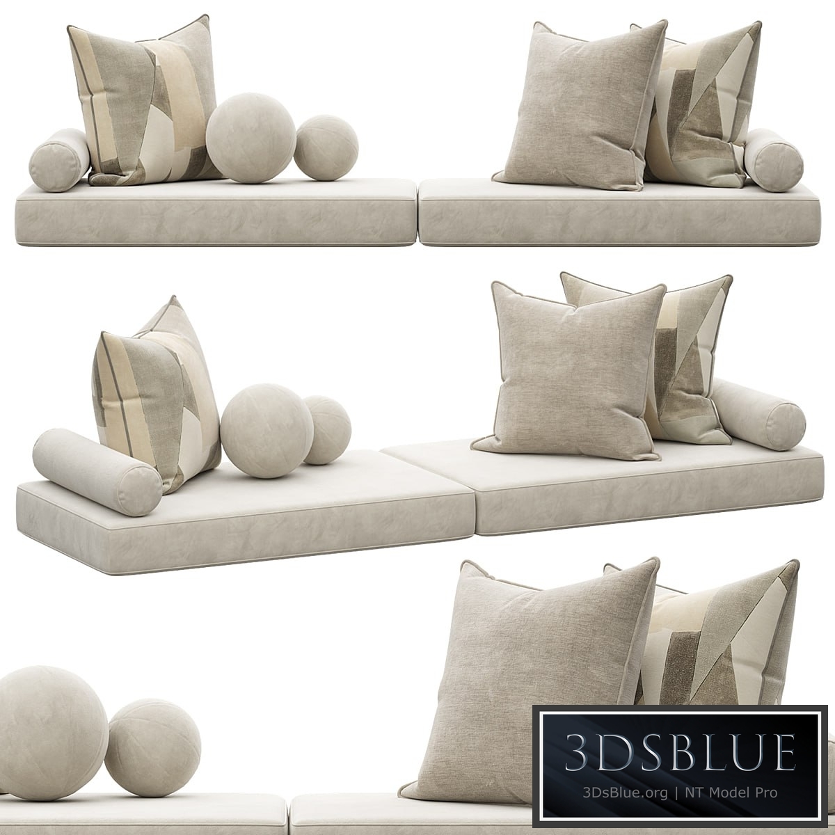 Set of decorative pillows 005