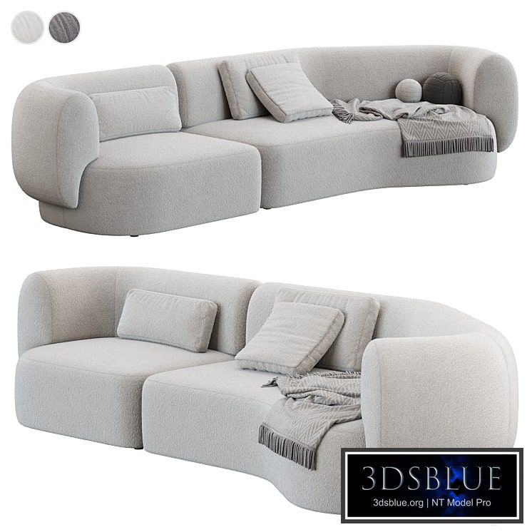 Modular sofa HUG Modular Sofa Composition 01