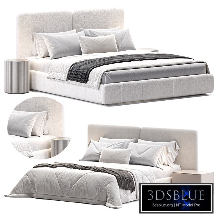 King Bed Frame with Drawers