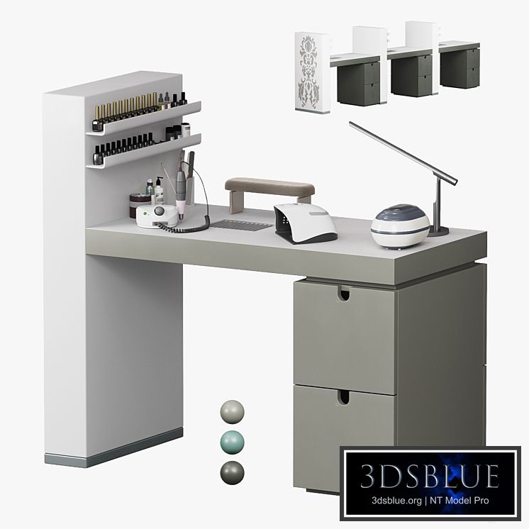 Gamma & Bross Gloss Manicure table Color