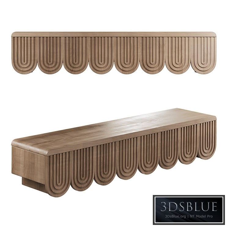 Oak suspended stand Frezo from Melyo