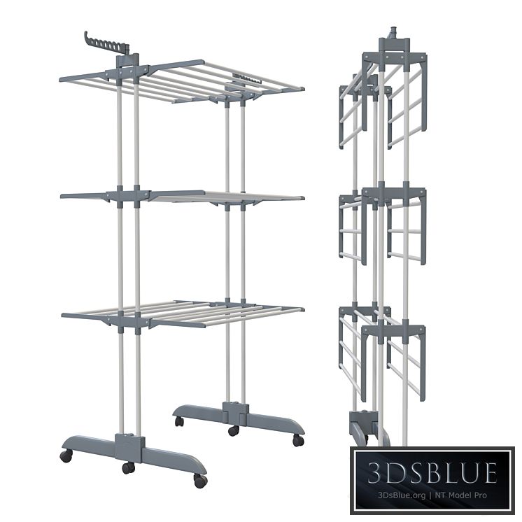 Folding clothes dryer