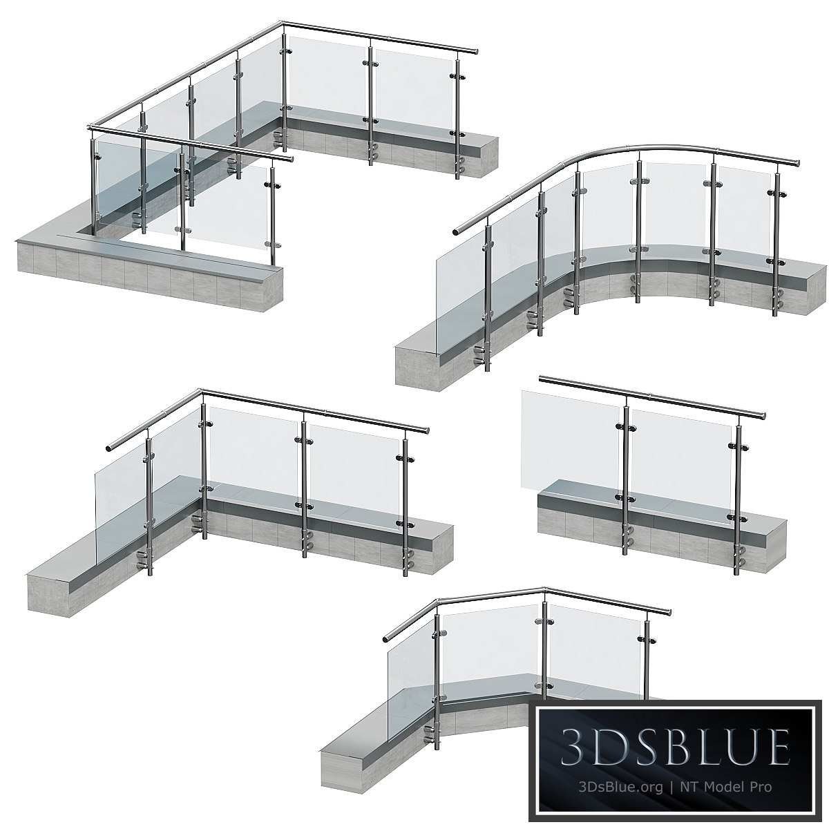 Railings for balconies, terraces. 5 models