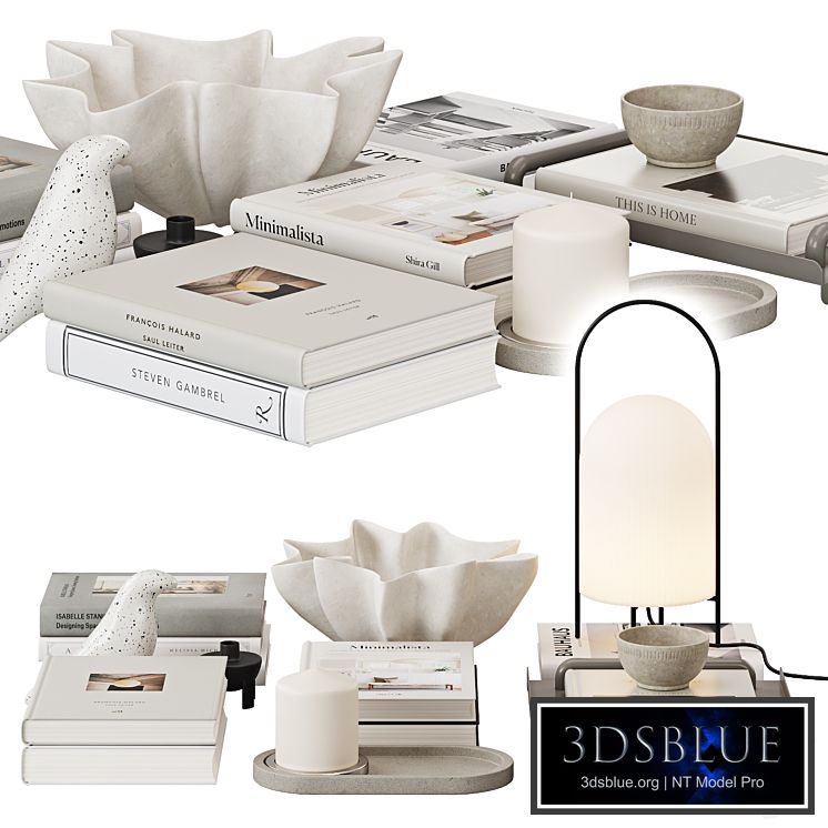 Decorative set with books