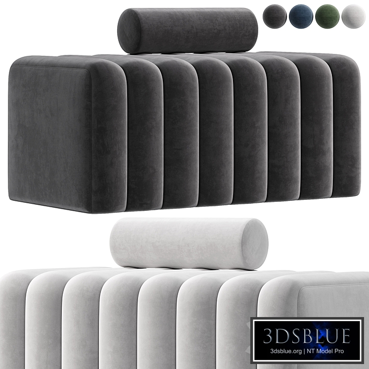 Modern Line Tufted Bench By Homary