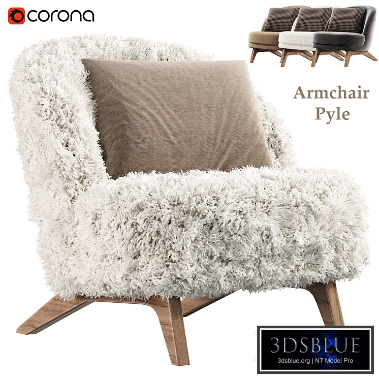 Armchair Pyle by divan.ru, Pyle Cozy White