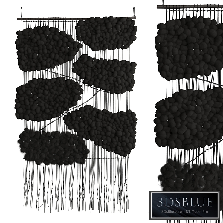 Tapestry Cloud Black by Helen Loom