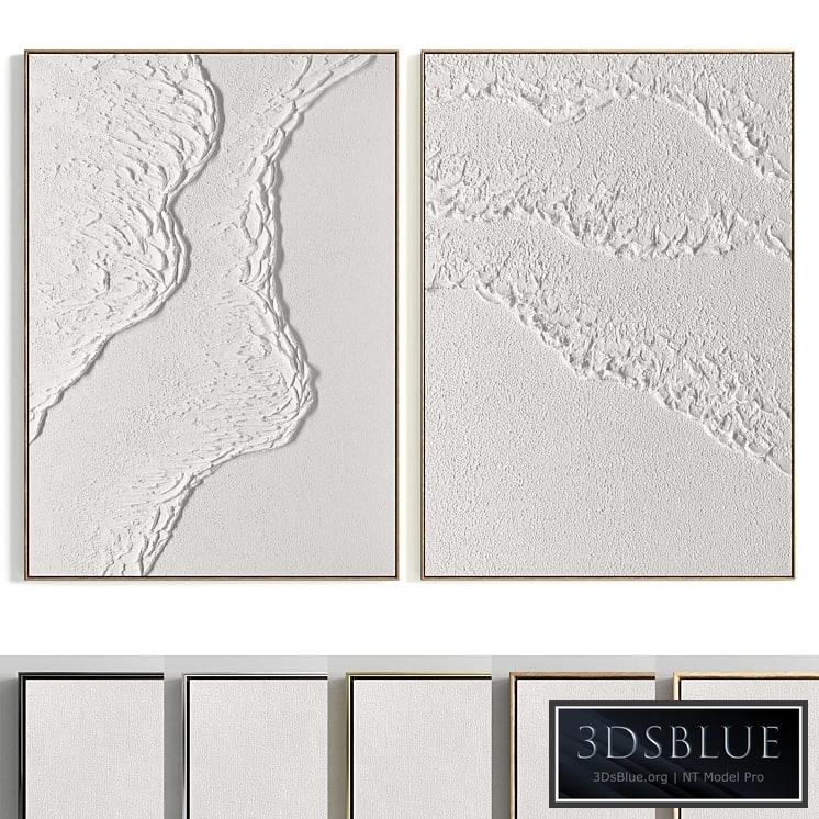 Plaster Two Photo Frames T-455