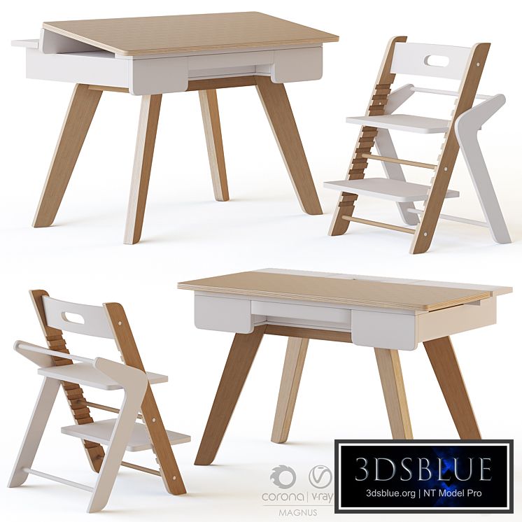 Mimiloona Magnus childrens table and chair